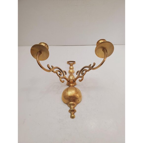 vintage Brass Wall Sconce Candle holder brass wall sconces candle sconces - Picture 6 of 10